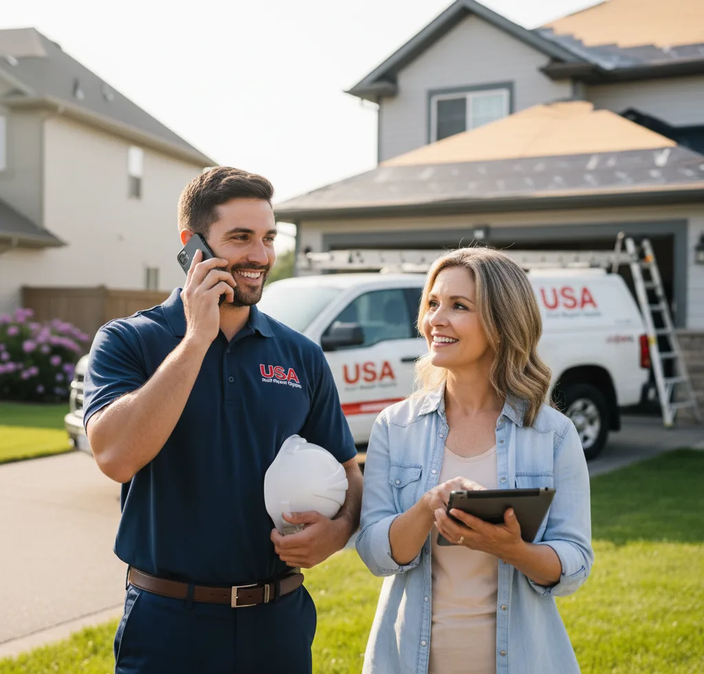 USA Roof Repair Experts customer support in Thomson